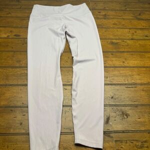All‎ In Motion Ribbed High Waisted Leggings Light pink Athletic Workout Size L